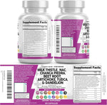Clean Nutraceuticals Milk Thistle NAC Chanca Piedra Beet Root Artichoke Astragalus Dandelion Root - Liver Cleanse Detox & Repair Supplement Plus TUDCA Choline & Ginger - 1Pack