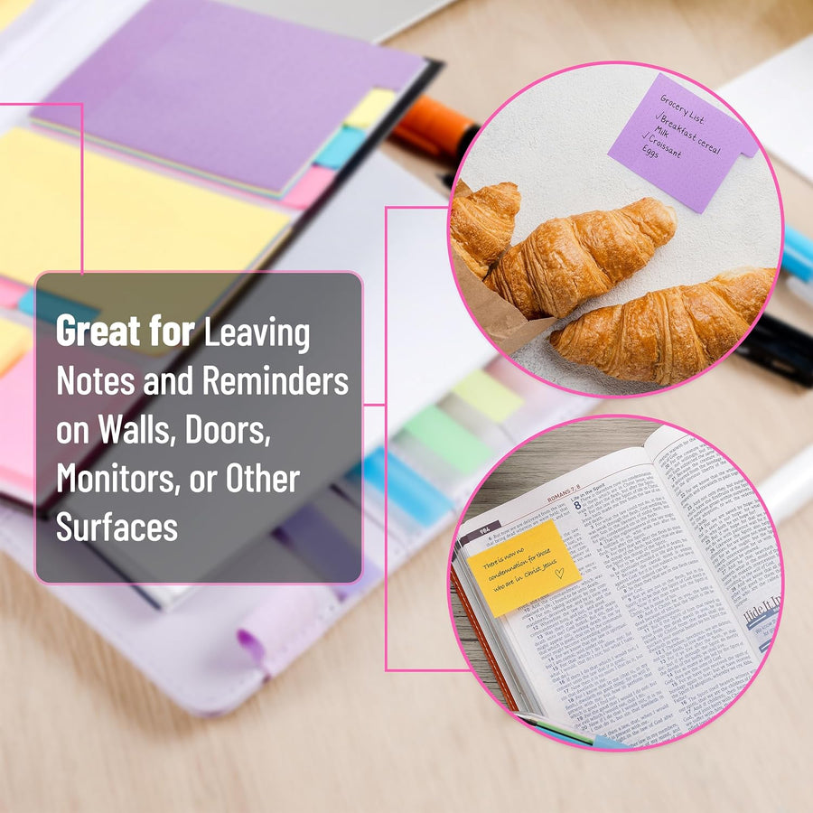 Mr. Pen- Sticky Notes Set, 410 Pack, School Supplies, Office Supplies, Planner Sticky Note Dividers Tabs, Book Notes