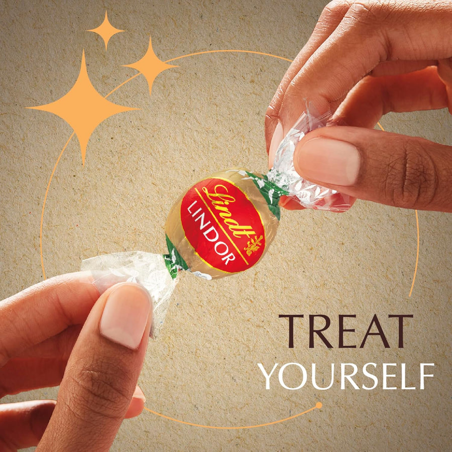 Lindt LINDOR OatMilk Chocolate Truffles, Non-Dairy Chocolate Truffles with Smooth, Melting Truffle Center, 5.1 oz.