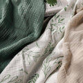 Muslin Swaddle Blankets for Newborn, 3 Pack Breathable Soft Receiving Blanket, Large 38 x 40 inches Swaddle Wrap Burping Clothes, Essentials Infant Shower Items, Toddler Gift (Bright Colors)