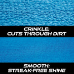VIKING Glass Microfiber Cleaning Cloth for Car and Home 2 Pack, Glass Towels for Mirror, and Picture Frames, and Car Detailing Kit, 16 inch x 16 inch, Blue