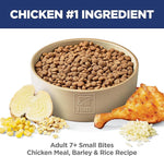 Hill's Science Diet Adult 7+, Senior Adult 7+ Premium Nutrition, Small Kibble, Dry Dog Food, Chicken, Brown Rice, & Barley, 5 lb Bag
