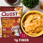 Quest Nutrition BBQ Protein Chips, 19g Protein, 4g Net Carb, Gluten Free, 1.1 oz (Pack of 12)