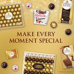 Ferrero Rocher Gourmet Hazelnut Milk Chocolate Gift Box, 12 Individually Wrapped Chocolates, 5.3 oz