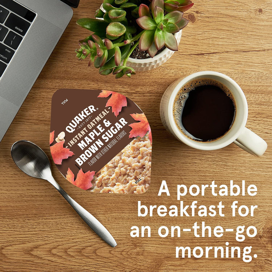 Quaker Instant Oatmeal Express Cups, 4 Flavor Variety Pack, 1.76 Ounce (Pack of 12)