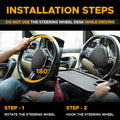 EcoNour 2 in 1 Car Steering Wheel Desk | Tray for Laptop Car Mount with Pen Holder | Desk Console for Car | Food Tray for Eating with Drinks Holder | Multipurpose Travel Car Accessories
