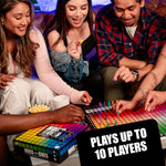HUES and CUES - Vibrant Color Guessing Board Game for 3-10 Players Ages 8+, Connect Clues and Guess from 480 Color Squares