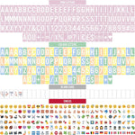BONNYCO Pink Cinema Light Box with 400 Letters, Emojis, 2 Markers. Led Light Box Home Office and Room Decor, Cinema Led Sign Letters Board. Gifts for Women Girls Christmas Birthdays, Pink Decor