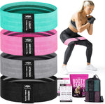 Resistance Bands for Working Out with 4 Booty Bands Set