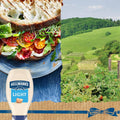 Hellmann's Light Mayonnaise Light Mayo Squeeze Bottle For a Creamy Condiment for Sandwiches and Simple Meals Made With 100% Cage-Free Eggs 20 oz