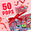 Ring Pop Candy, Lollipops, 50 Ct Party Favors in Assorted Fruity Flavors - Full Size, Fun Hard Candy For Birthday Parties, Valentine's Gifts, Goodie Bags, Party Favors