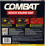 Combat Roach Killing Bait, Roach Bait Station For Large Roaches, Kills The Nest, Child-Resistant, 8 Count,Insects