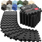 bemaxx 18-Piece Interlocking Foam Gym Mats - Protective Flooring for Home Workout & Fitness