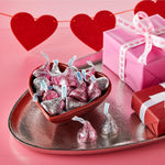 HERSHEY'S HUGS & KISSES Assorted Flavored, Valentine's Candy Bag, 21.4 oz