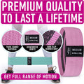 Resistance Bands for Workout - 4 Booty Bands for Women Men Fabric Elastic Bands