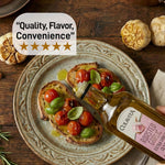 Colavita Roasted Garlic Extra Virgin Olive Oil, 32 Fl Oz – Cold Pressed EVOO Infused with Natural Roasted Garlic Flavor for Cooking, Dressings, Marinades & Dipping