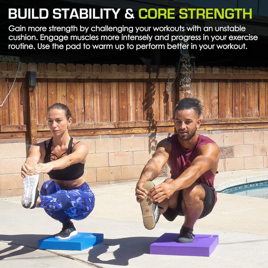 ProsourceFit 15.5" x 12.75" Non-Slip Exercise Balance Pad