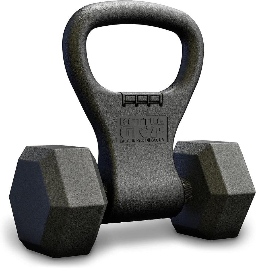 KETTLE GRYP - Turns Dumbbells Into Kettlebells, As Seen on Shark Tank, Made in USA