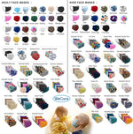 WECARE 3 Ply Disposable Face Mask 50 Pack Individually Wrapped Printed Masks