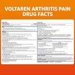 Voltaren Arthritis Pain Gel for Powerful Topical Arthritis Pain Relief with Diclofenac - NEW Easy Open Cap - 100 g Tube And 20 g Travel Size Tube