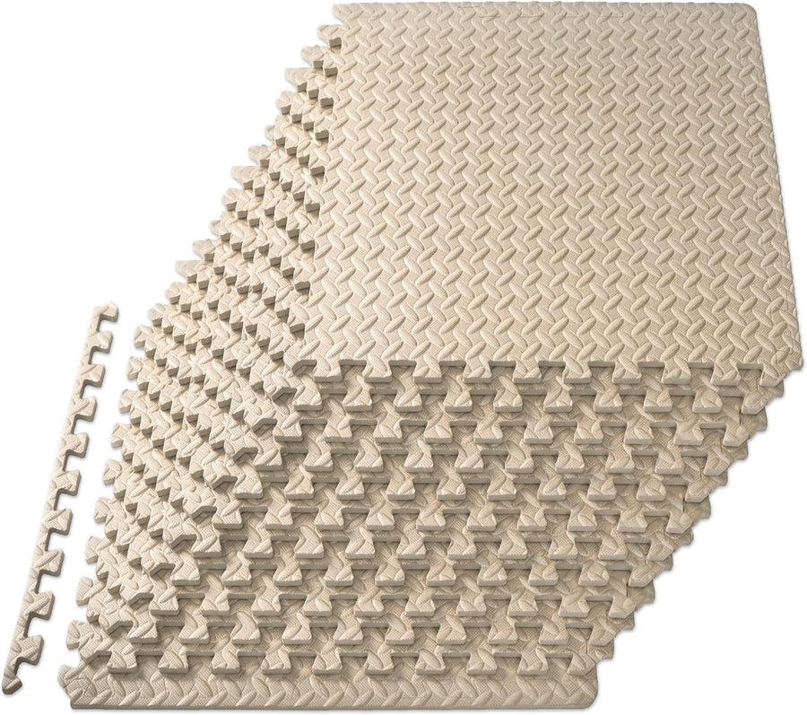 ProsourceFit ½ in EVA Interlocking Foam Tiles, 24 Sq Ft - 6 Tiles