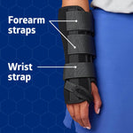 Medline Wrist and Forearm Splints, Medium, 10", Right Arm, for Immobilization and Support