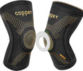 Copper Knee Braces for Men and Women (2 pack) -Knee Supports Copper Compression Knee Sleeve for Knee Pain, Arthritis, Sports and Recovery Support (Large)