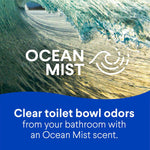 Clorox Toilet Bowl Cleaner, Clinging Bleach Gel, Ocean Mist - 24 Ounces, Pack of 2