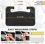 EcoNour 2 in 1 Car Steering Wheel Desk | Tray for Laptop Car Mount with Pen Holder | Desk Console for Car | Food Tray for Eating with Drinks Holder | Multipurpose Travel Car Accessories