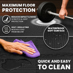 bemaxx 18-Piece Interlocking Foam Gym Mats - Protective Flooring for Home Workout & Fitness