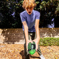 Nerf Weather Blitz Foam Football for All-Weather Play - Easy-to-Hold Grips – Great for Indoor and Outdoor Games - Green