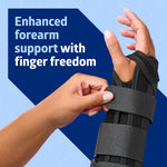 Medline Wrist and Forearm Splints, Medium, 10", Right Arm, for Immobilization and Support