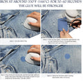 KING MOUNTAIN Iron-on Repair Patch 20 Pcs Pack,Denim Patches for Jeans Kit 3" by 4-1/4", 100% Cotton Denim Iron-on Repair Patch,Jeans and Clothing Repair and Decoration Kit (Five Color)